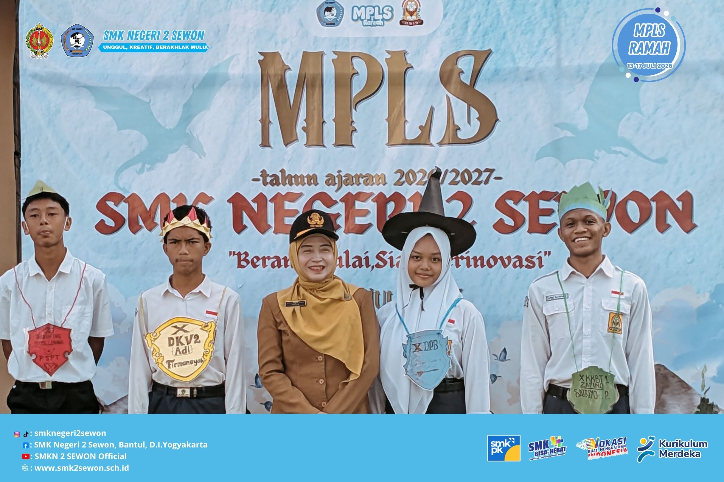 MPLS SMK Negeri 2 Sewon Tahun Ajaran 2026/2027 Berlangsung Meriah, Membentuk Karakter dan Menumbuhkan Semangat Berkarya