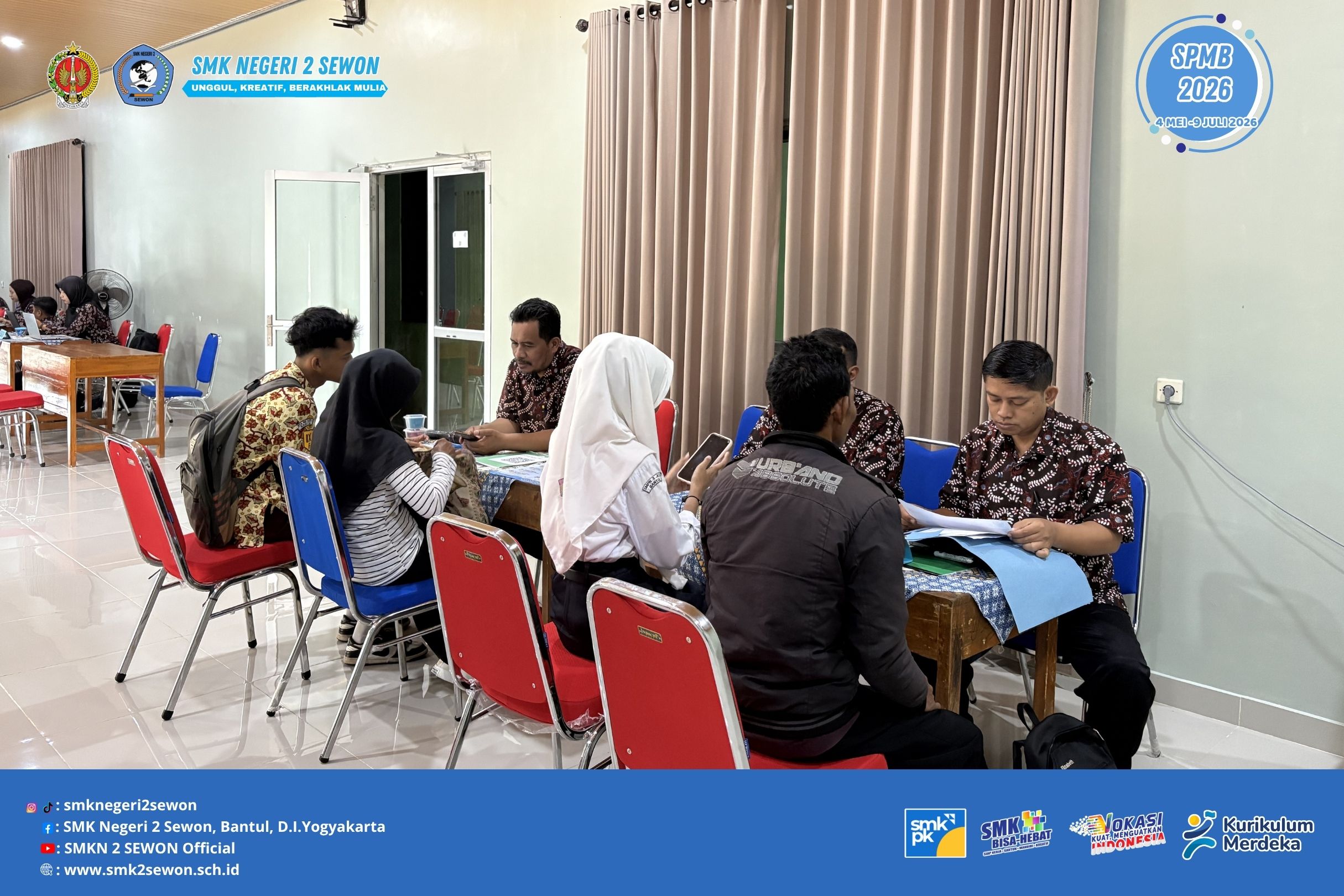 SPMB SMK Negeri 2 Sewon 2026: Proses Penerimaan Murid Baru Berlangsung Tertib dan Transparan