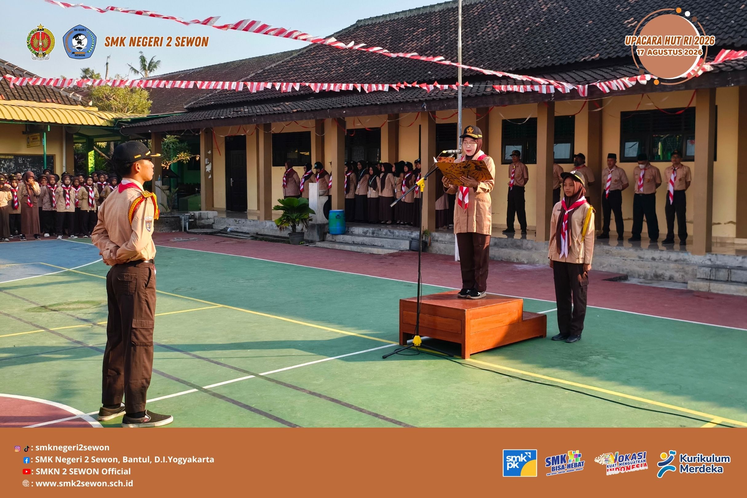 SMK Negeri 2 Sewon Kobarkan Semangat Pramuka di Hari Pramuka 2026
